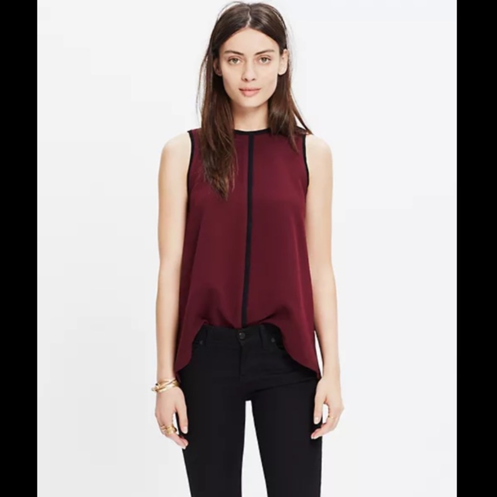 MADEWELL crepe canal tank top